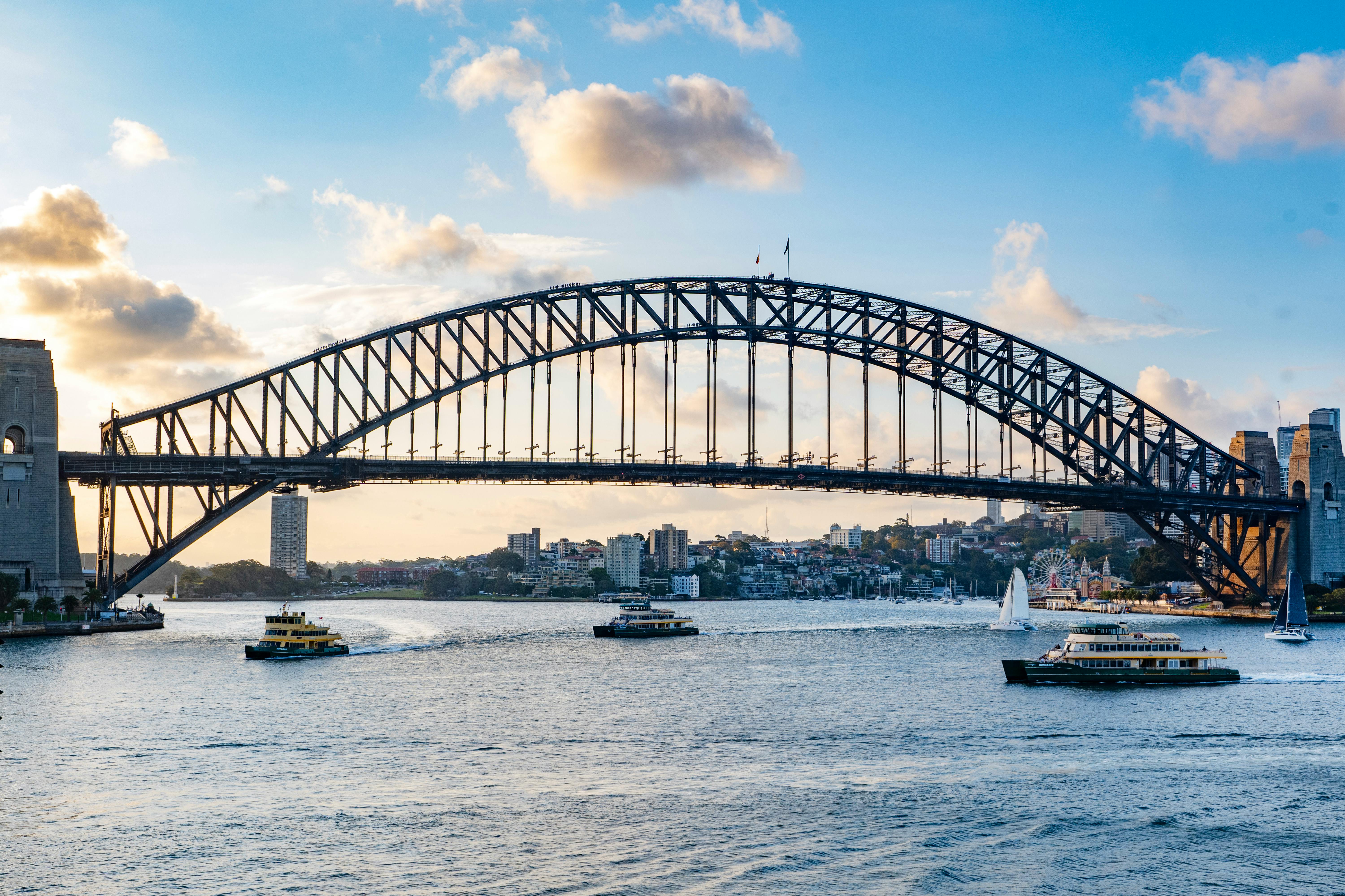 Sydney Harbour Bridge at sunsetss